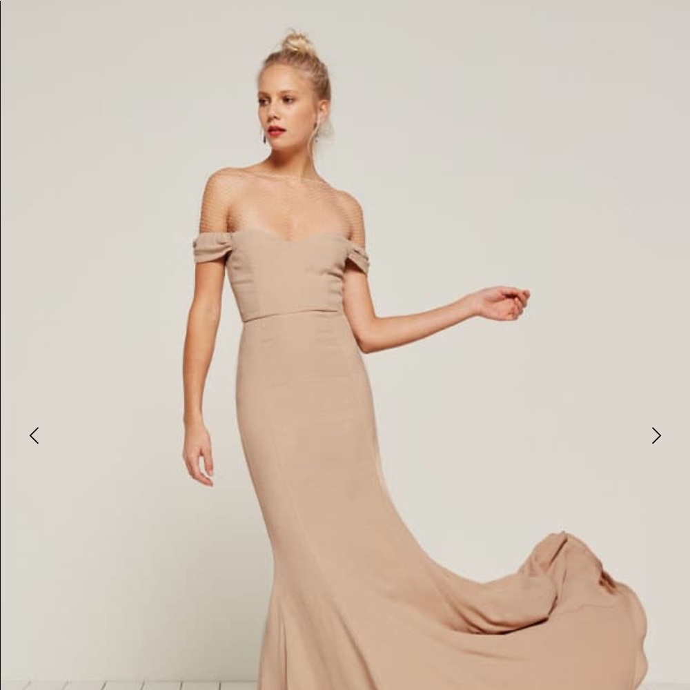 ISO Reformation Gardener Dress in Champagne